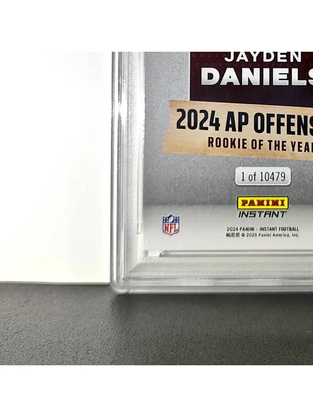 Jayden Daniels 2024 Panini NFL AP Offensive Rookie of the Year Commanders PSA 10